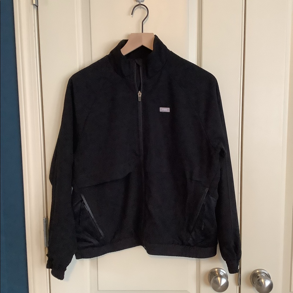 Figs Black Sydney Scrub Jacket Size Medium